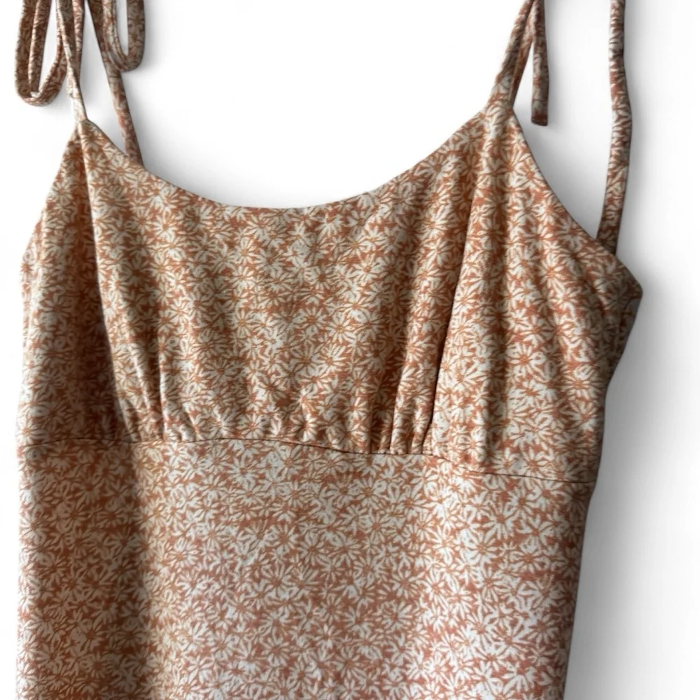 Nectar Clothing Orange Floral Dress Women's Large